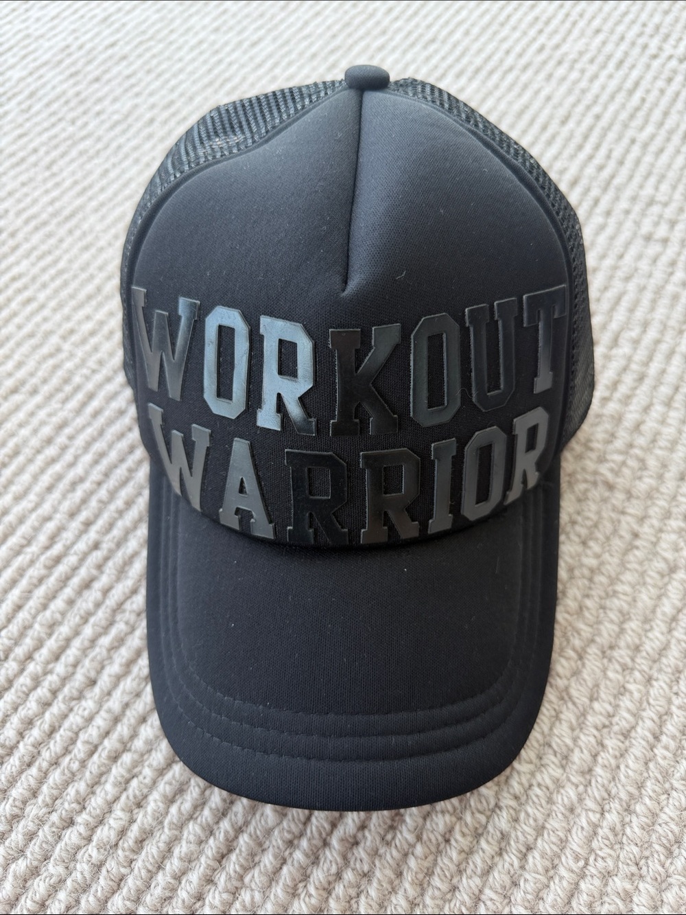 Lorna Jane Black 'Workout Warrior' Trucker Hat